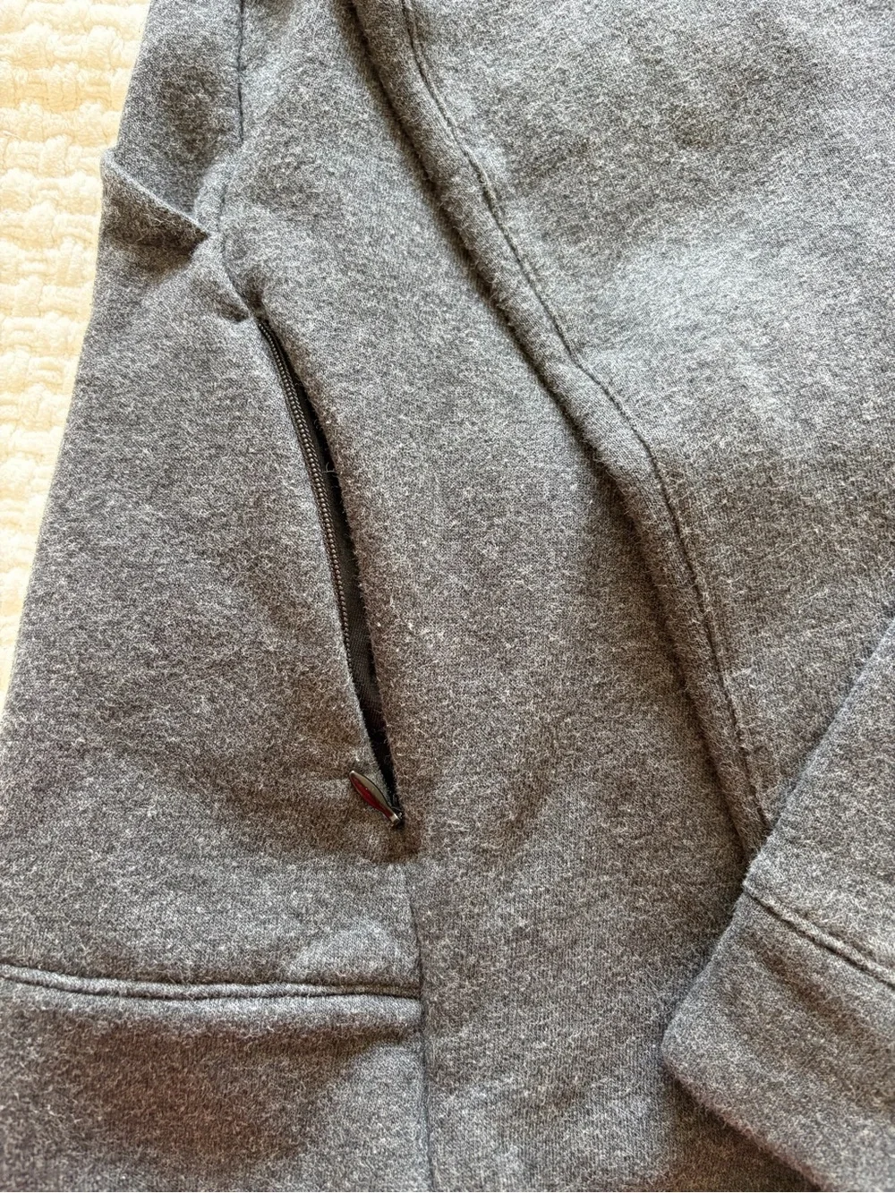 Women’s Lululemon Dark Gray Pullover Sweatshirt with Side Pockets and Cut-outs